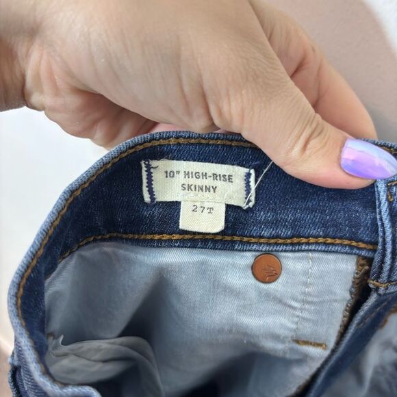 Madewell Tall I0" High-Rise Skinny Jeans in Danny Wash: TENCELT™ 27 Tall - Picture 11 of 14